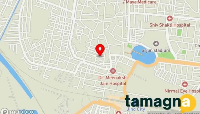 map of Adinath Infosys Software company, Business management consultant, Computer security service in Jind