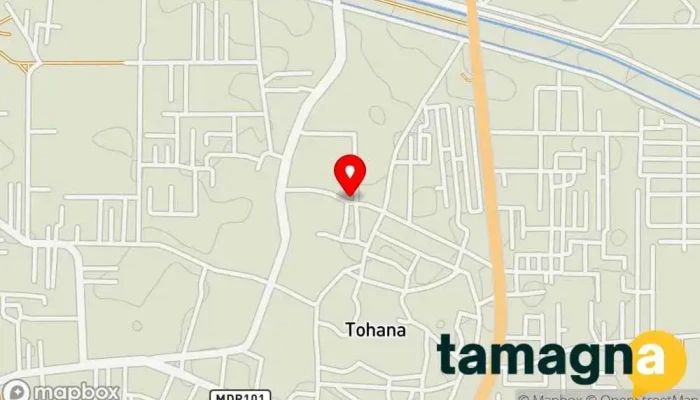 map of AGGARWAL PHOTOSTAT & COMPUTERS Computer service in Tohana