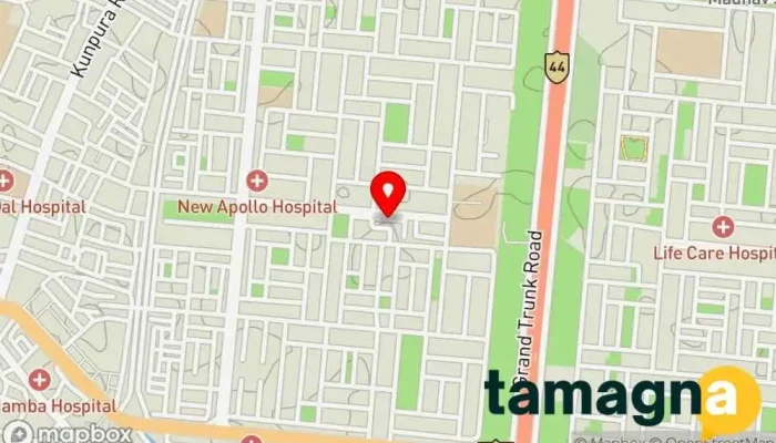 map of Ahuja Sales Corp. Computer store in Karnal