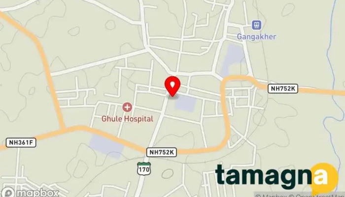 map of Aradhana Computer Center Computer store, Education, Library in Gangakhed