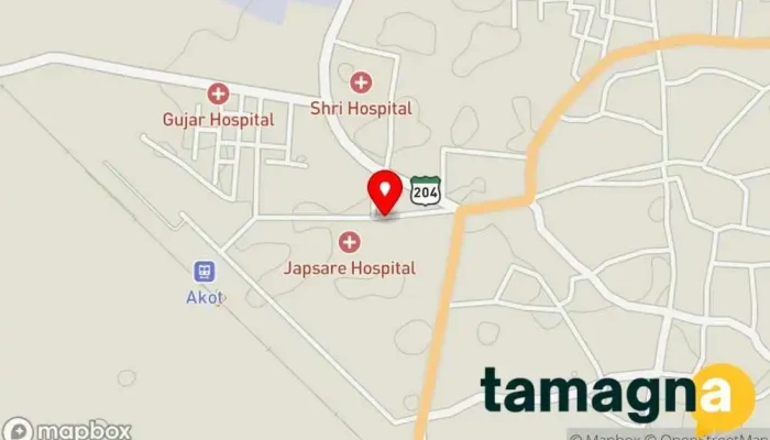 map of Balaji Computer Work Furniture store in Akot