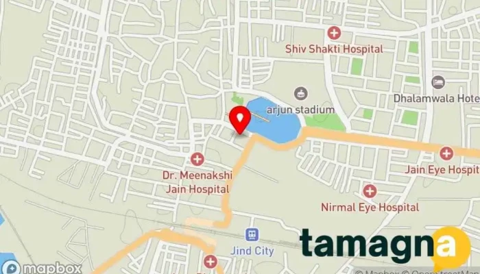map of Bhagwan Optical & Award Palace Optician in Jind
