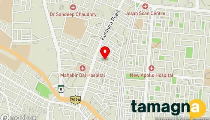 map of Bhai-bhai mobile cover Cell phone accessory store, Cell phone store, Computer store, Outlet mall, Shopping mall in Karnal