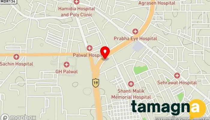 map of Croma - Palwal-Mathura Road Electronics store, Appliance store, Computer accessories store, Refrigerator store in Palwal