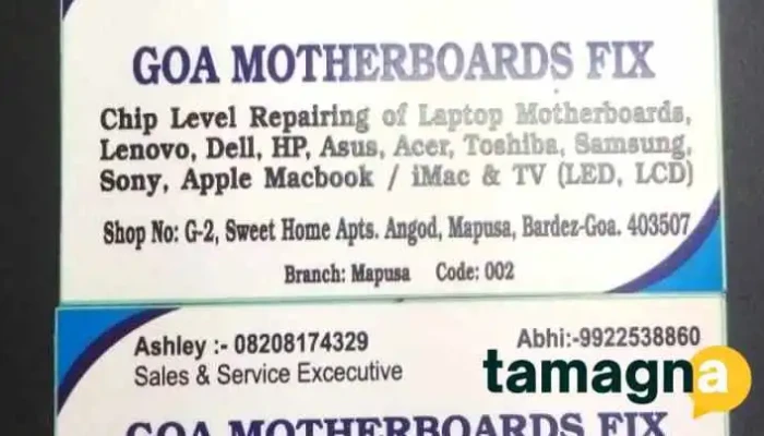 Goa Motherboards Fix - Sweet Home Apartments