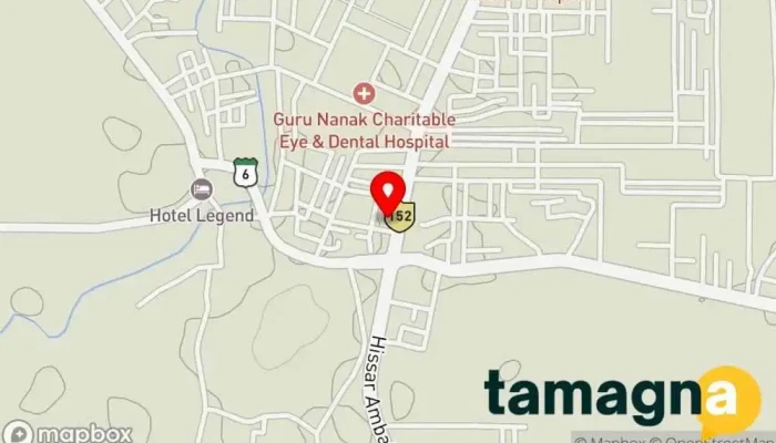 map of GURU NANAK RADIO AND TV CENTRE Electronics store in Pehowa