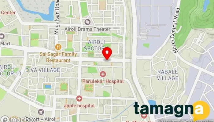 map of HP World - Airoli Computer store in Navi Mumbai
