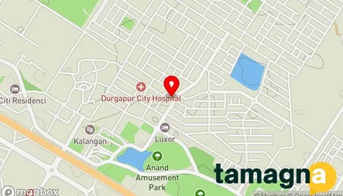 map of HP World - City Center Computer store in Durgapur