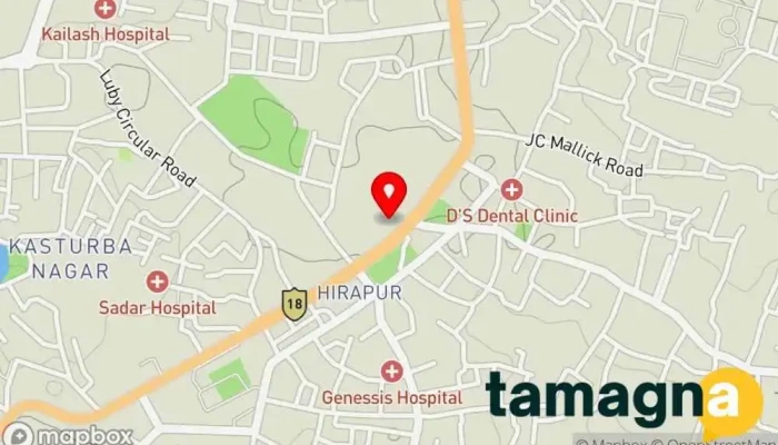map of HP World - Dhanbad Computer store in Parking Market Rd