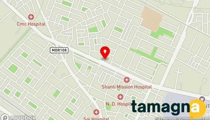 map of HP World - Urban Estate 2 Computer hardware manufacturer in Hisar