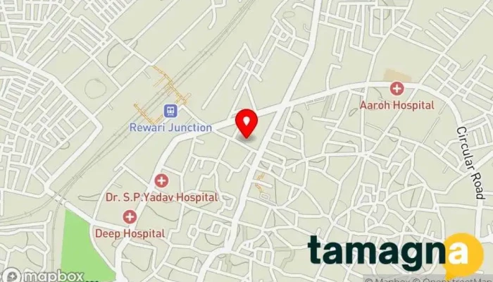 map of Jagdamba Electronics Electronics store in Rewari, Kanmajra