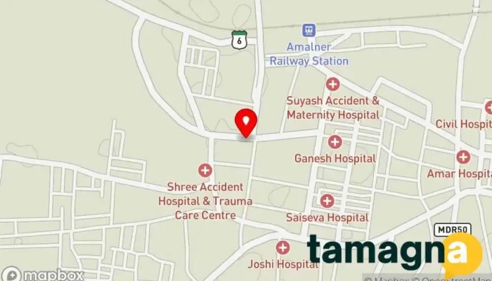 map of KIRTI COMPUTER ( Tally Institute) Computer store in Amalner