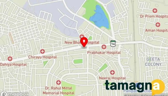 map of Krishna Computer And Mobile Zone Cell phone store in Panipat