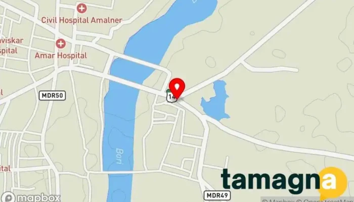 map of Krishna Online Services Computer store, Internet cafe in Amalgaon, Amalner
