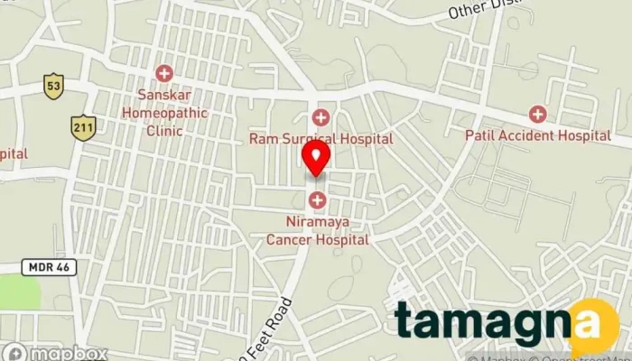 map of M-Studioz Recording studio, Advertising agency, Commercial photographer, Graphic designer, Marketing agency, Music producer, Video editing service, Video production service, Website designer in Dhule