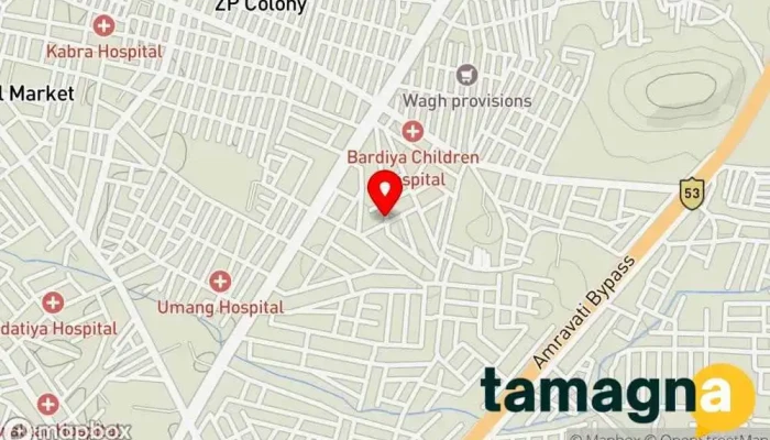 map of Mahalaxmi Computer & CCTV Computer store, Repair service in Amravati