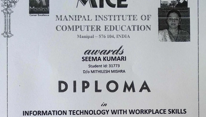 Manipal Institute of Computer Education - Mice - Shop No.1
