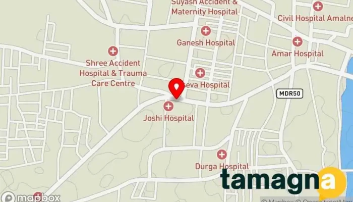 map of Mauli Online Services & Maha E- Seva Kendra Computer store in Amalner