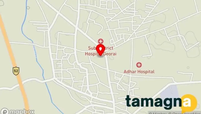 map of Morya Multiservices Georai Computer store in Men Road