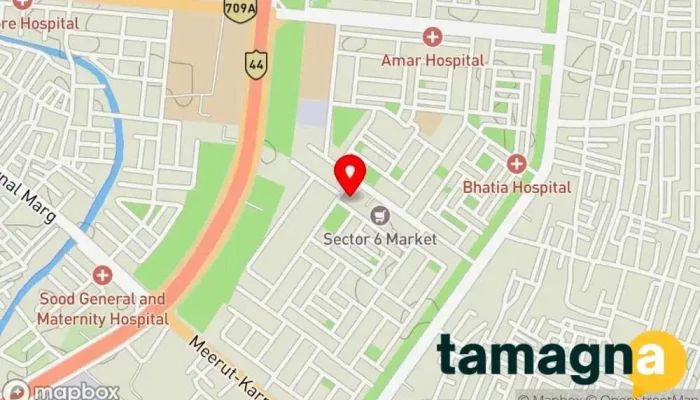 map of Om Computers Computer store, Internet cafe in Karnal, Phusgarh Part