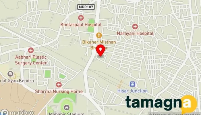 map of Om Technoware Website and Software Development Company Computer support and services, Computer software store, Design institute, Software company, Software training institute, Web hosting company, Website designer in Hisar
