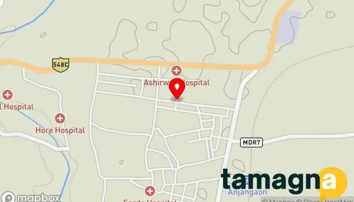 map of Patel Online Digital I Seva Kendra Internet cafe in Anjangaon