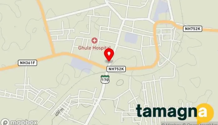 map of Prakash Jumbo Xerox Printing equipment supplier, Rubber stamp store in Gangakhed