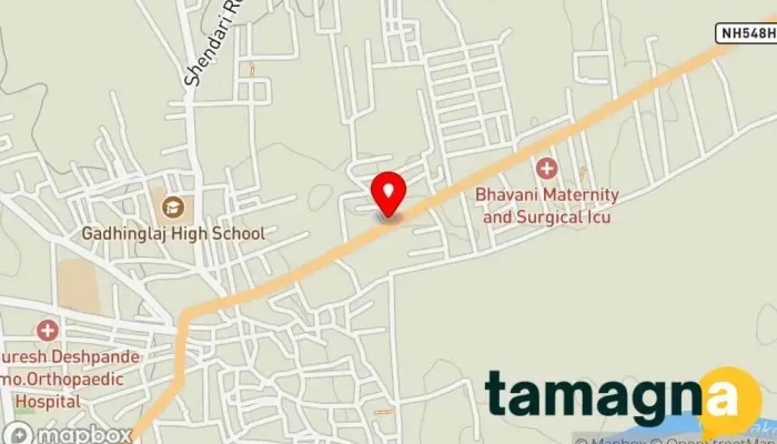 map of PRAPTI COMPUTER SOLUTIONS Computer repair service in Gadhinglaj