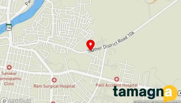 map of PRAPTI COMPUTERS & ONLINE SERVICES Money transfer service, Bank, Business banking service, Kiosk in Dhule