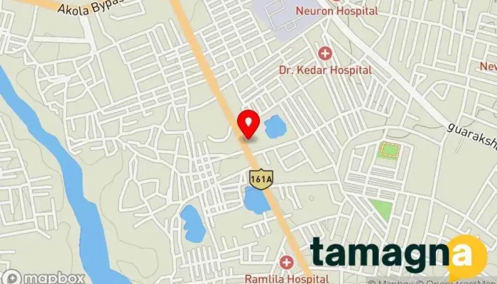 map of Raj Mobile And Computer Dairy store in Akola