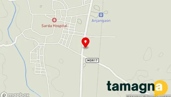 map of Reliance Smart Point Grocery store in Anjangaon