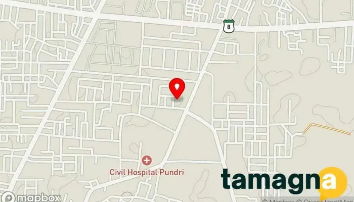 map of Sahil Electronics Electronics store, Computer desk store in Pundri