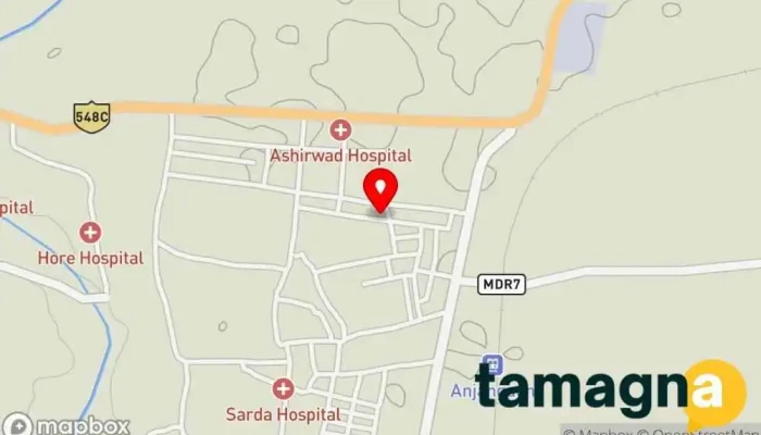 map of Sarvoday Computer Center Education center in Anjangaon
