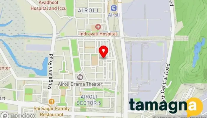 map of Secure Computers Computer repair service in Navi Mumbai