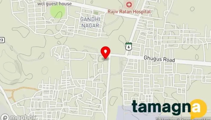 map of Sri computer interpretation Mobile phone repair shop in Ghugus Basti