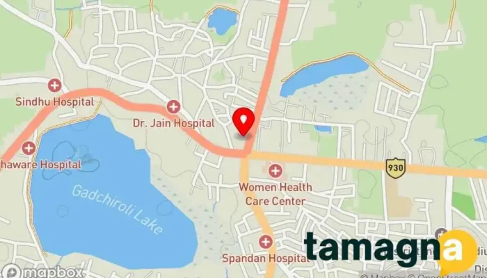 map of Vainganga Xerox Pen store in Gadchiroli