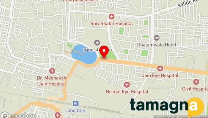 map of Vi - Vodafone Idea Store Telecommunications service provider, Internet service provider, Mobile network operator, Telecommunications contractor, Telephone company in Jind
